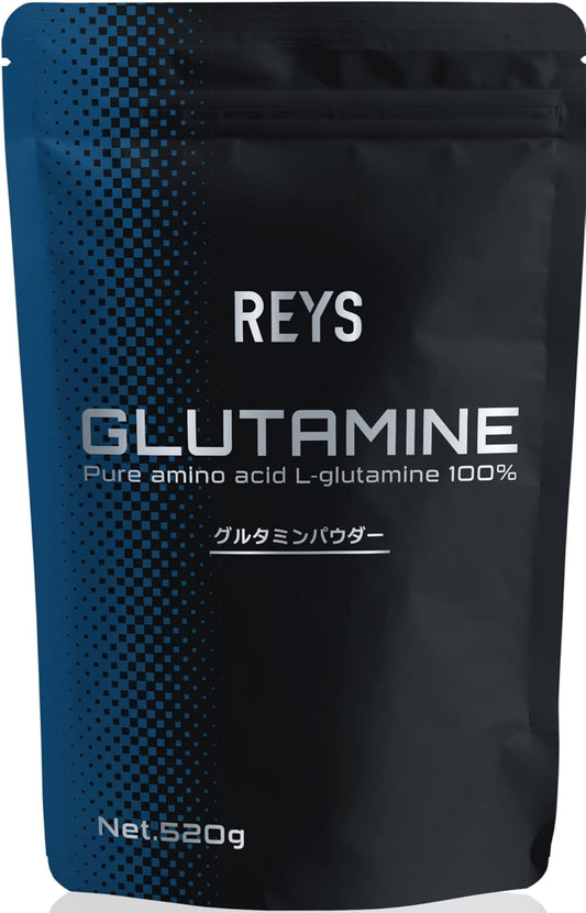 REYS Rays Glutamine Powder 520g Yamazawa Tadaaki Supervision [Usage guideline approximately 104 servings] 100% L-glutamine used Unflavored