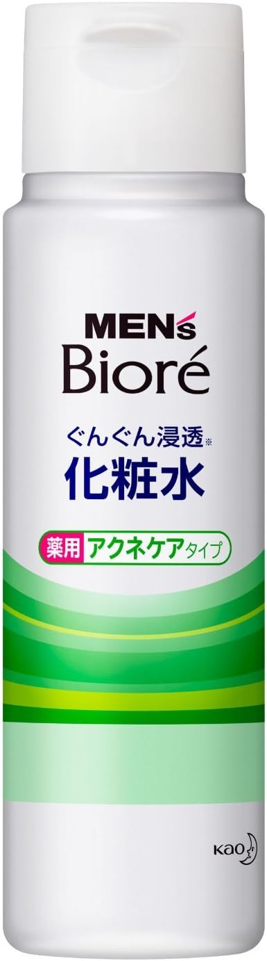 Kao Men's Biore Gum Penetrating Lotion, Medicated Acne Care Type, 6.1 fl oz (180 ml) x 5 Piece Set