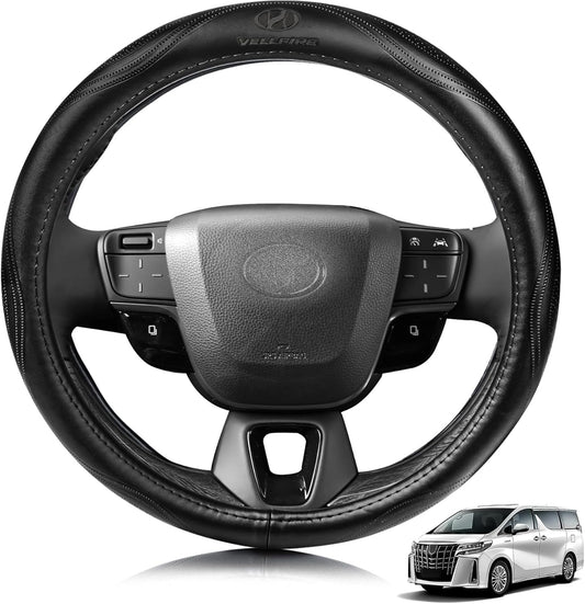 Vellfire 20 Series 30 Series 40 Series Steering Wheel Cover, High Quality Genuine Leather, Steering Cover, Stylish Design, Moisture Permeable, Abrasion Resistant, Waterproof, Stain
