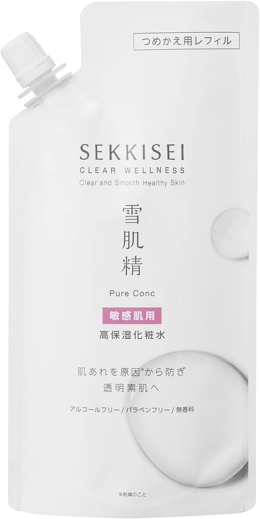 Sekkisei Clear Wellness (For Sensitive Skin) Pure Conch SS (Refill) Highly Moisturizing Lotion, Pores, 6.1 fl oz (170 ml)