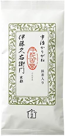 Ito Kyuemon Karigane with Matcha Tea, 3.5 oz (100 g) Bag, Tea Leaves, Uji Tea, Japanese Tea, Green Tea, Sencha, Karigane Tea, Stemed Tea