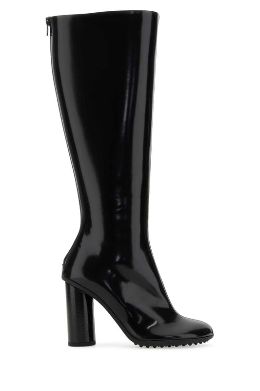 Bottega Veneta Black Leather Atomic Boots - Image 1