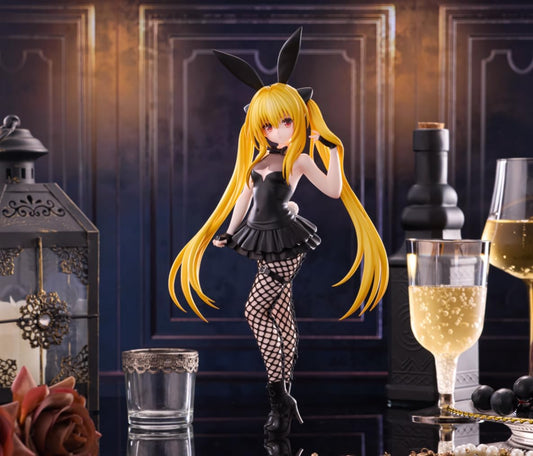 To Love Ru Darkness BiCute Bunnies Figure - Golden Darkness, Bunny Girl, Black Outfit, Anime Figure