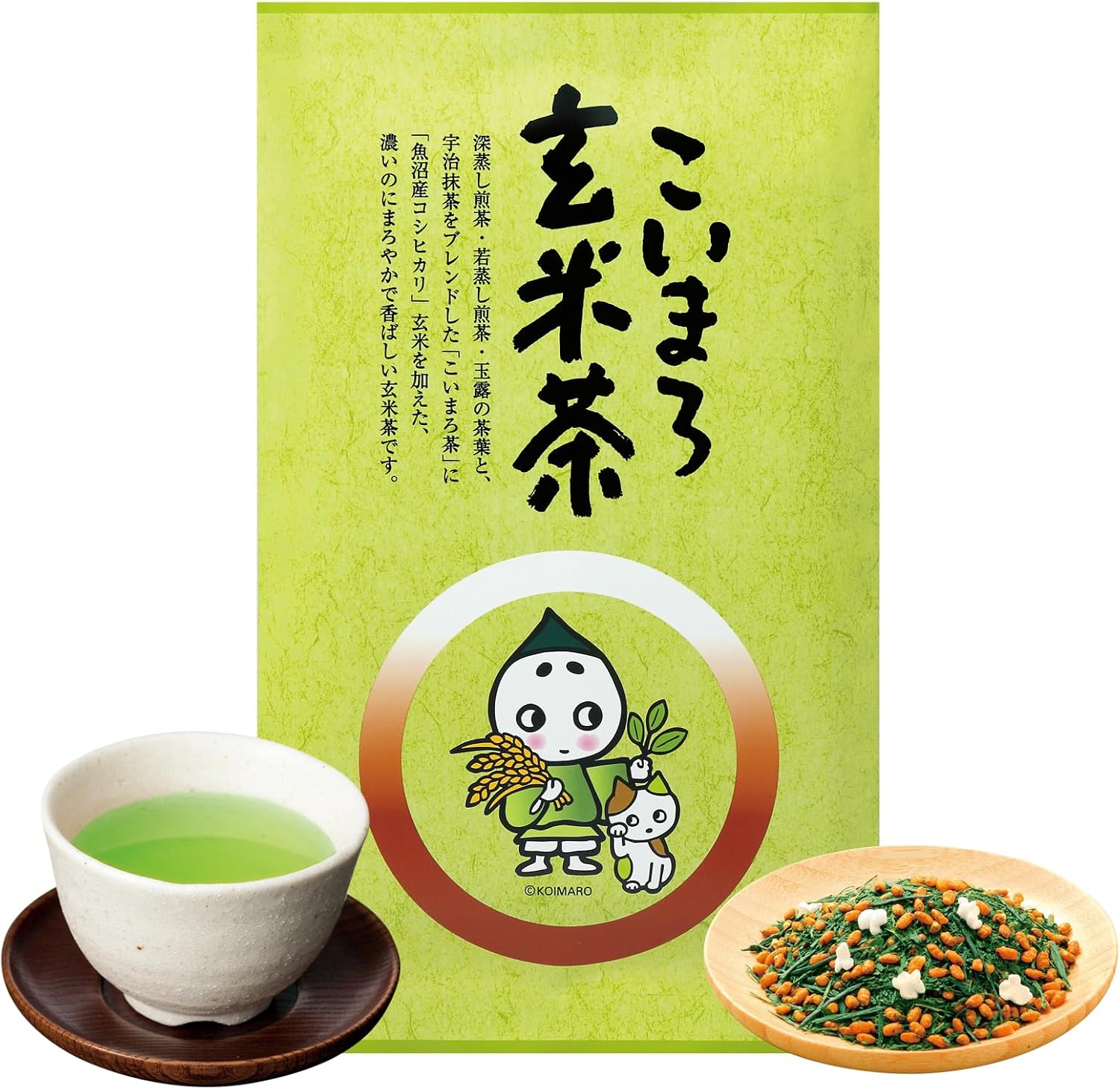 Kyoto 91015 Ujidahara Tea Face, Japanese Tea, Brown Rice Tea, 8.5 oz (240 g), Guru Rose, Deep Steamed Green Tea, Uji Matcha Blend, Loose Leaf Tea, Green Tea, Matcha, Japanese Tea, Deep Steamed Tea Kyoto