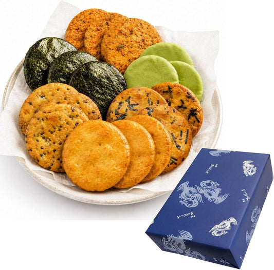 Soka Assorted 4.3 gal (16.2 L), 9 Types 27 Pieces, Senbei, Rice Crackers, Gift Item, Gift, Souvenir, Packaging, 1 Box, Multiple Varieties, Traditional, Specialty Store, Domestic Glutinous Rice