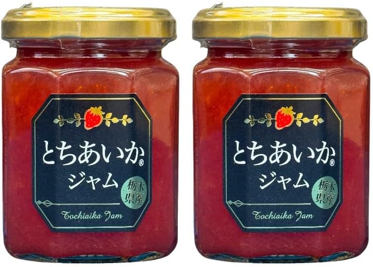 Tochi Aka Jam, Made in Tochigi Prefecture, 5.5 oz (155 g) x 2, Tochigi Limited Edition, Local Gift, Souvenir