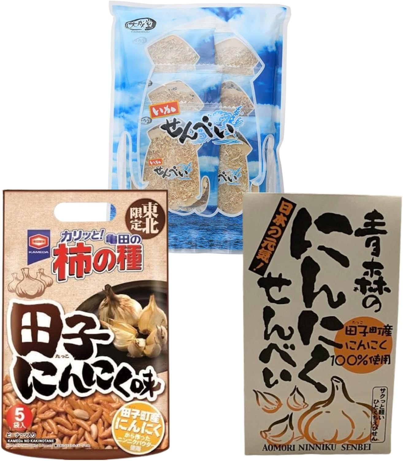 Tohoku Limited Aomori Tako Garlic Cracker Assorted Snacks Set