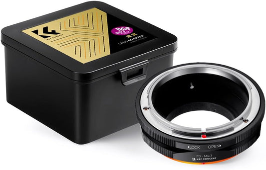 K&F Concept Mount Adapter for Canon FD Lens to Micro 4/3 Mount Camera PROII, Matte Finish, Anti-Glare, Infinity, Manufacturer's Direct Store