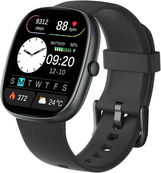 GRV Smartwatch, iPhone and Android Compatible, Call Function, 2025 New Release, Smart Watch, Long Lasting Battery, Line, Incoming Call Notifications, 100 Different Exercise Modes, Arm Lift, IP68
