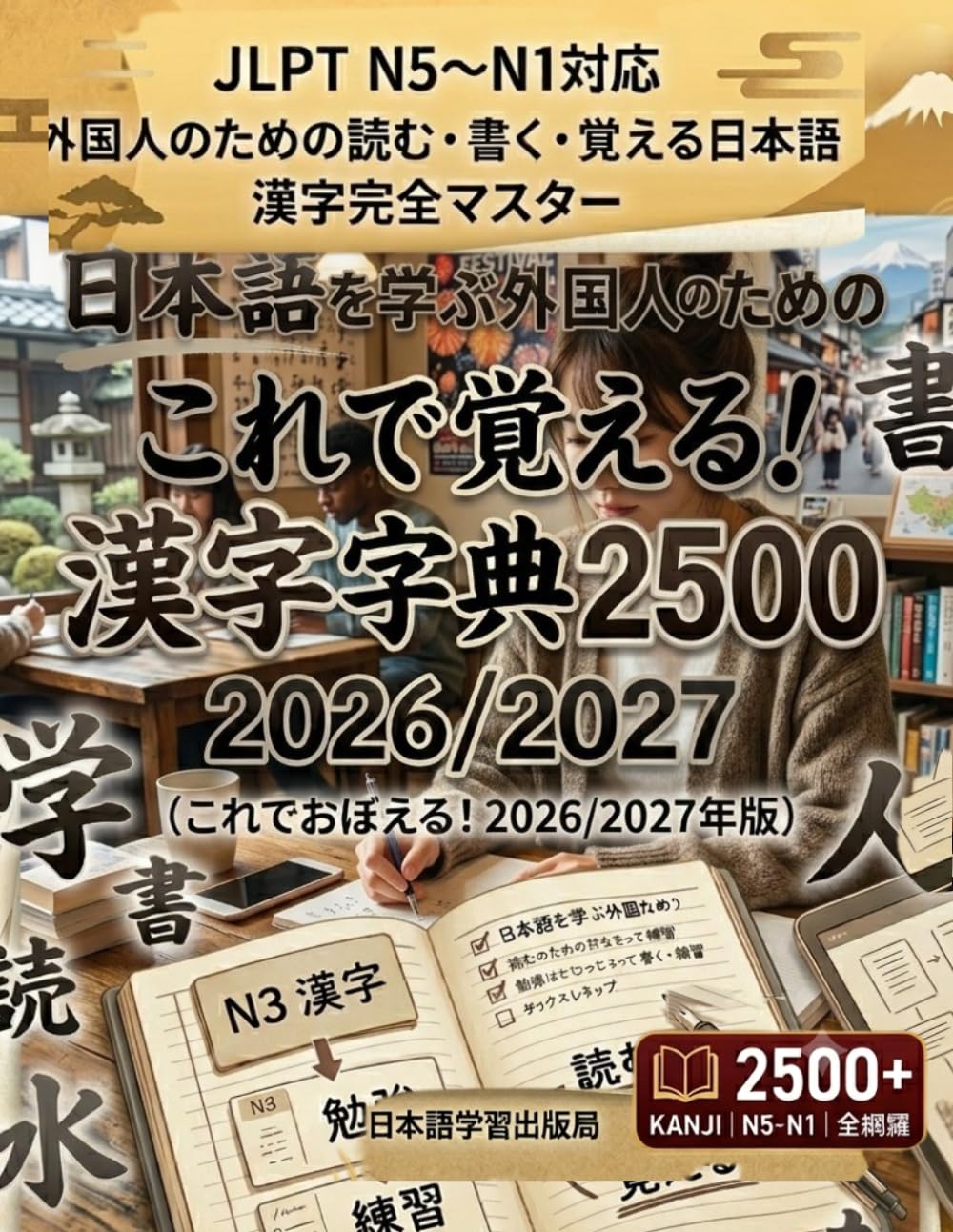 日本語を学ぶ外国人のための これで覚え る! 漢字字典2500: 2026/2027: JLPT N5〜N1対応 外国人のための読む・書く・覚える日本語 漢字完全マスター