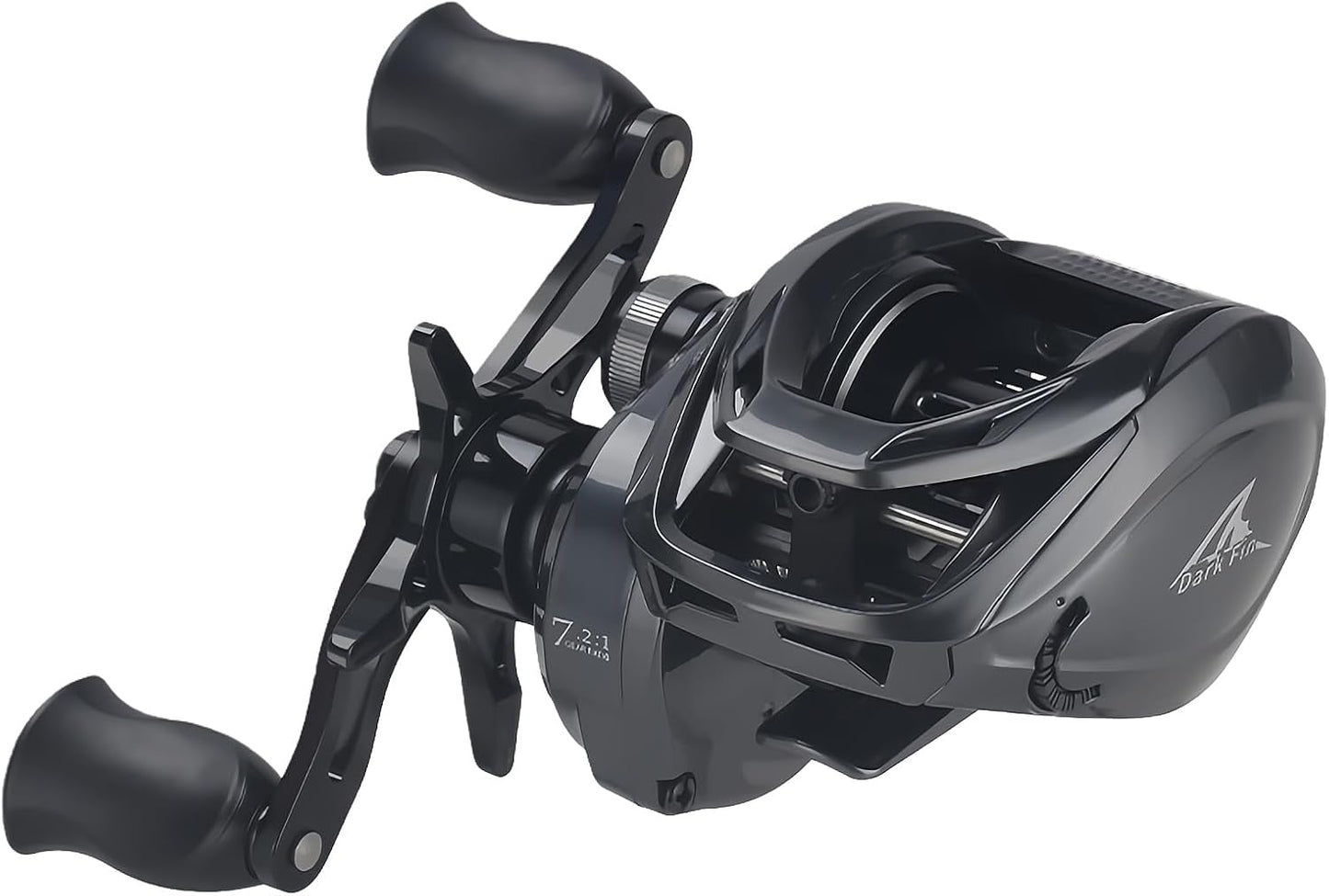 遠投対応ベイトリール バックラッシュ防止 高精度ブレーキシステム DC音付く 低慣性スプール 4+1BB 180g自重 7.2:1ギア比 5kgマックスドラグ力 12段階調整可能 左ハンドル/右ハンドル 淡水/海水両用 初心者に