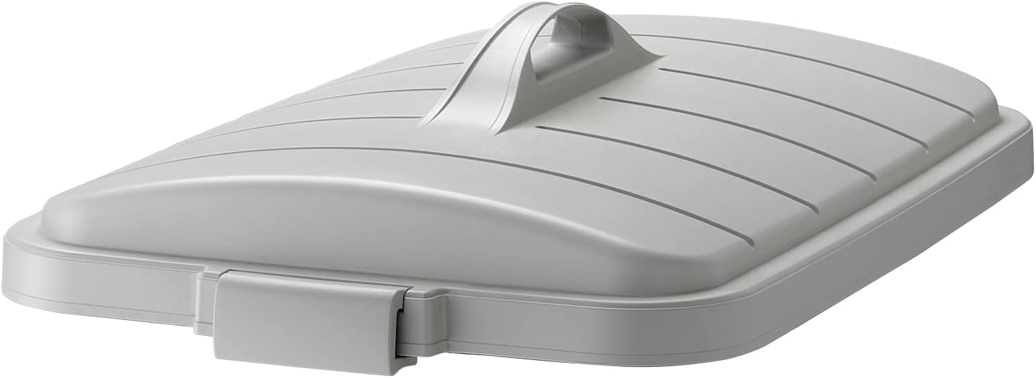 Squirrel 118023 Trash Can Lid Can Hang on Main Unit, Square Shape, For 3.8 gal (90 L), Light Gray, 90D, Locked, Orthodox, Simple, Easy to Use, Convenient, Food Sanitation Act Compliant, Clean,