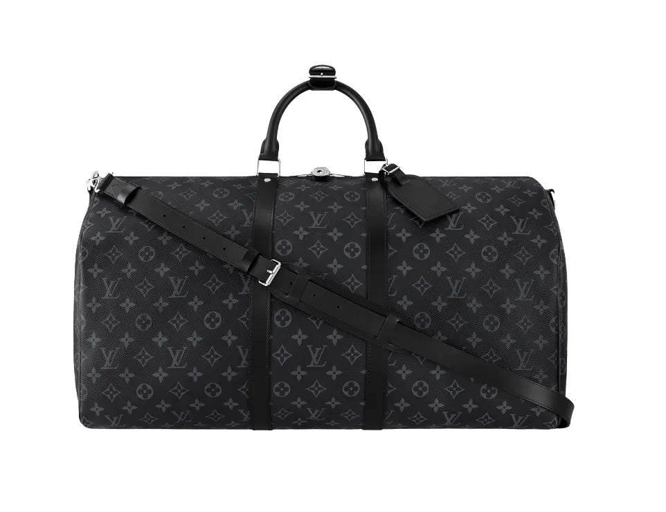 LOUIS VUITTON 'KEEPALL BANDOULIÈRE 55' MONOGRAM DUFFLE BAG
