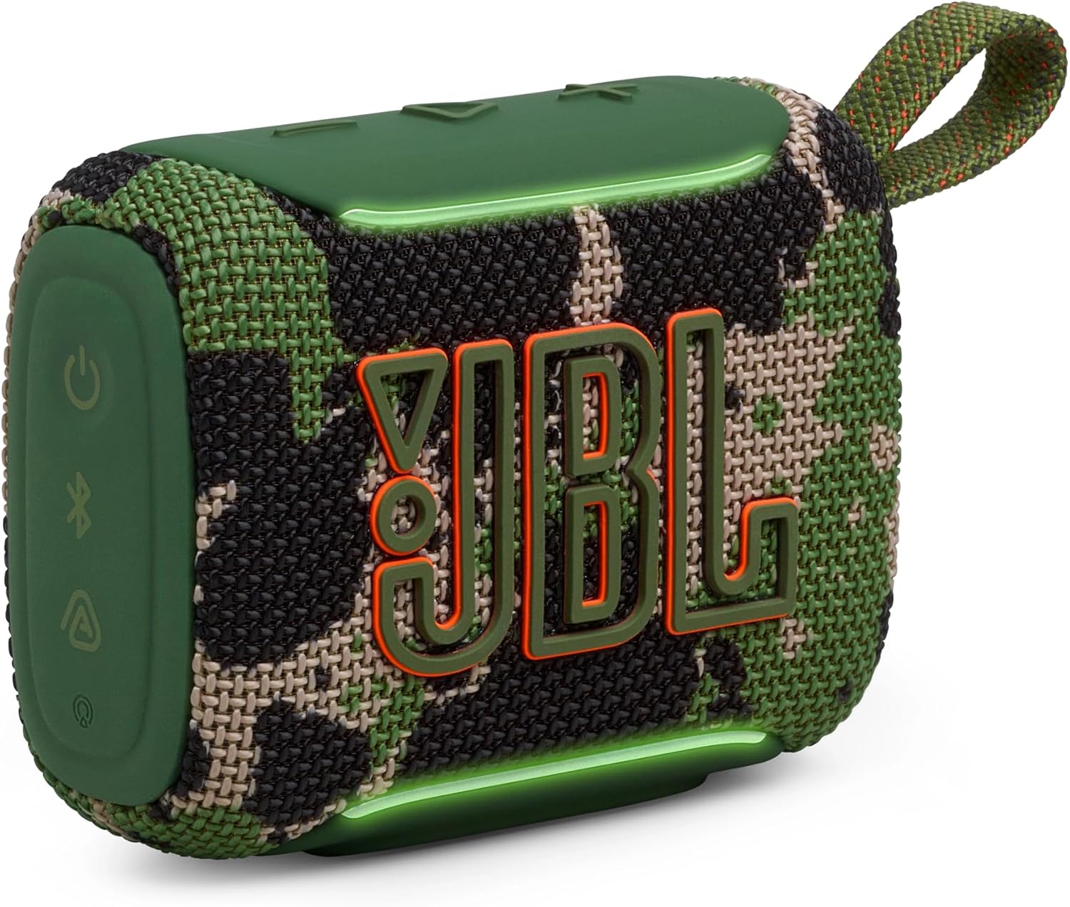 JBL GO5 Bluetooth Speaker, USB C Charging, IP68 Dustproof, Waterproof, Lossless Playback, Ambient Edge Light, AirTouch, Stereo Pairing, Compact, App Compatible, Auracast Compatible, Passive Radiator