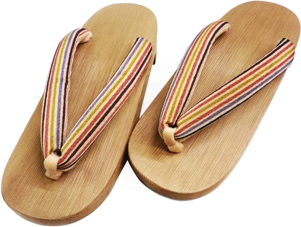 300 Years of Tradition Connected by Craftsmen Kiso Geta, Women's, Striped Pattern, Traditional Crafts, Made in Japan