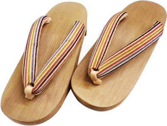 300 Years of Tradition Connected by Craftsmen Kiso Geta, Women's, Striped Pattern, Traditional Crafts, Made in Japan