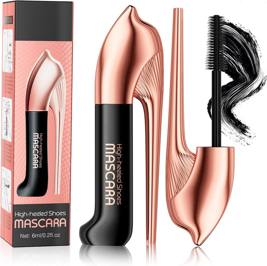 4D Mascara Waterproof Mascara Cosmetic Eyelashes Thick Curling High Heel Mascara Volume, Waterproof, No Bleeding, Winding Effect, Super Adhesion Brush, Cosmetics