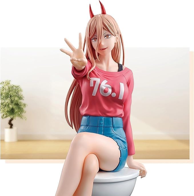 Chainsawman Power Figure, Was Promised, Approx. 7.1 inches (18 cm) (Includes Toilet Base)