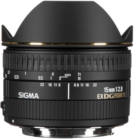 Sigma 15mm F2.8 EX DG Diagonal Fisheye SLR Wide fish-eye lens Black