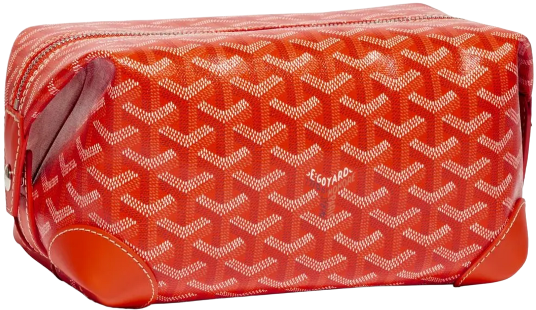 GOYARD 'ORANGE' BOWLING 25 TOILETRY BAG