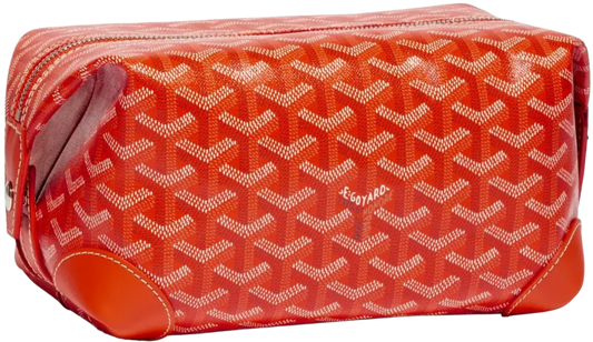 GOYARD 'ORANGE' BOWLING 25 TOILETRY BAG