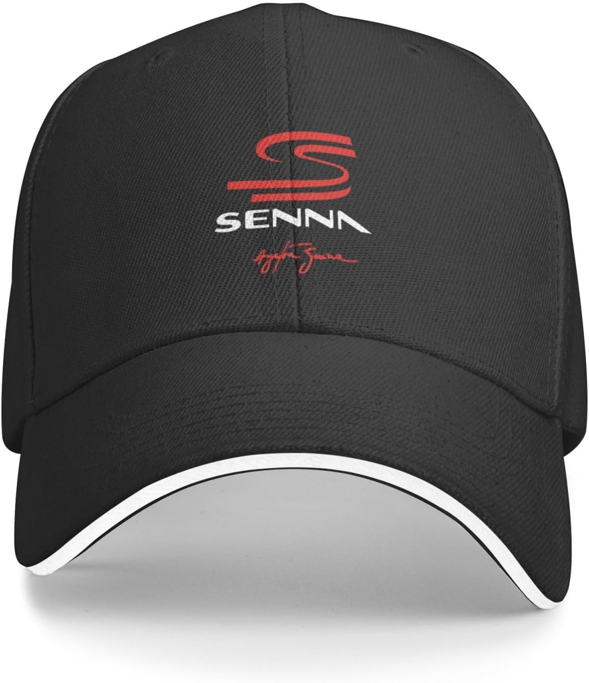 ZOOKISS Ayrton Senna Noble Prince of Sound Men's Hat, Quick Dry Cap, Adjustable, Lightweight, Breathable, Sunshade, Outdoor Cap, Baseball Cap, UV Protection, Spring, Summer, Autumn, Winter, Popular,
