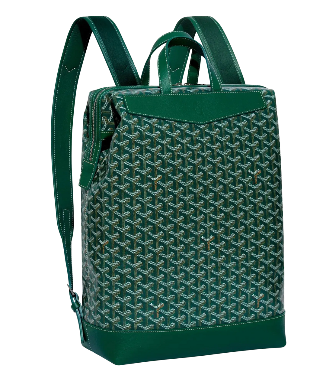 GOYARD 'CISALPIN' GREEN BACKPACK