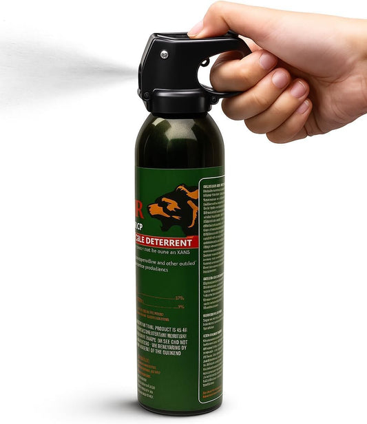 熊撃退スプレー 大容量270ml 熊よけスプレー 最大噴射距離約8〜10m 約30秒連続噴射 ヒグマ・ツキノワグマ対策 有効期限5年