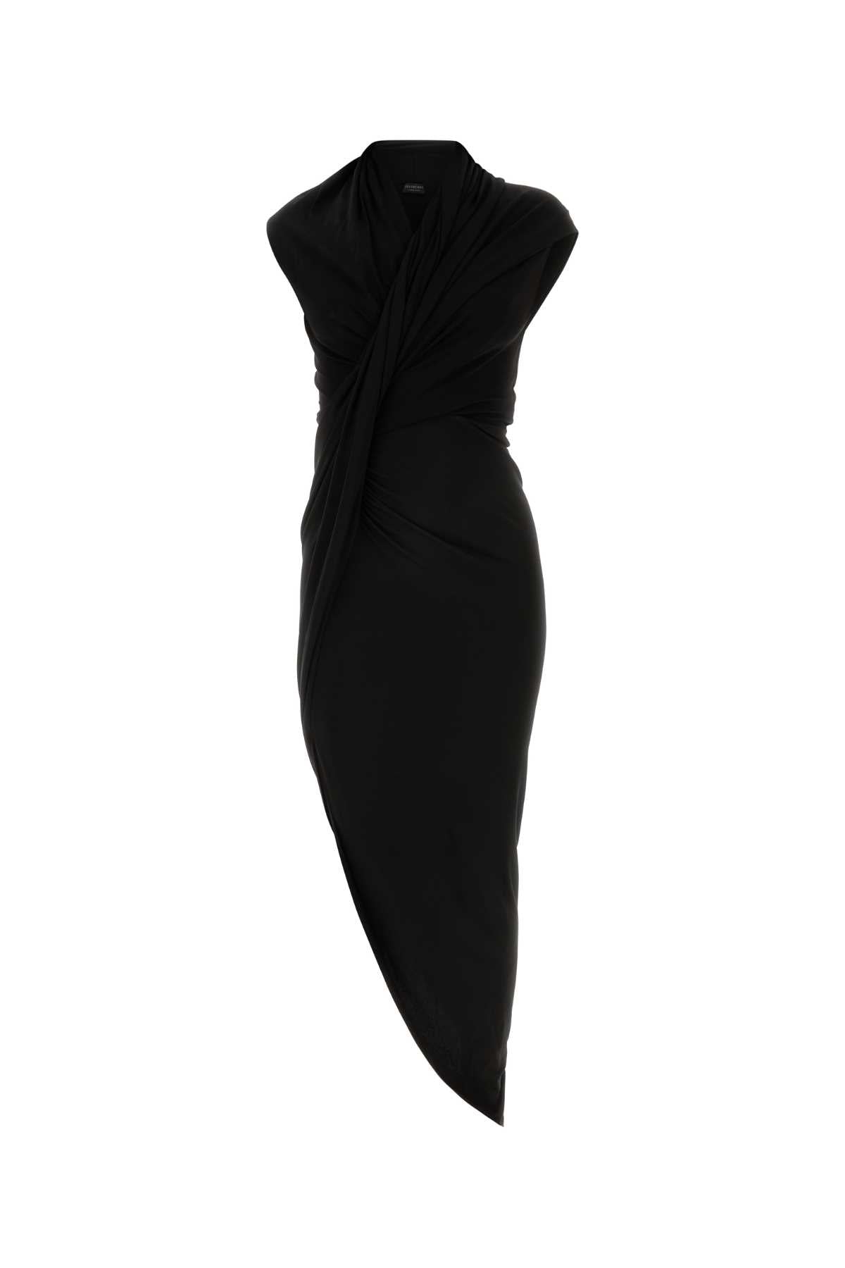 Balenciaga バレンシアガブラックストレッチクレープドレス - Image 1
