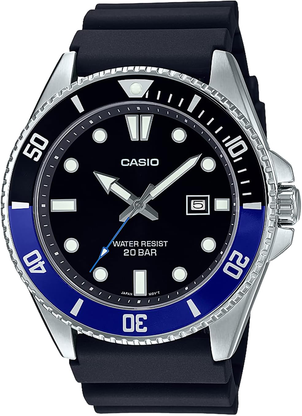 Casio Collection MDV-107 Series Online Limited Edition, black/blue, 1 piece, watch