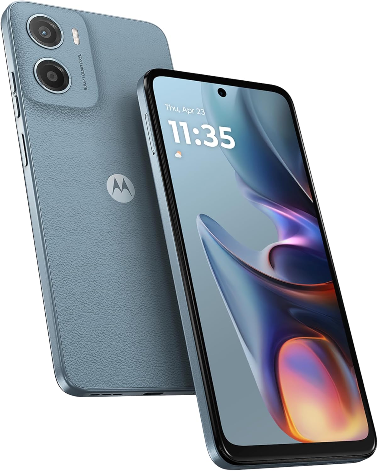 Motorola moto g05 | 8GB/128GB | Misty Blue | SIM-Free Smartphone | NFC Enabled | Vegan Leather | Gorilla Glass | Official Dealer Item | 6.7 inches | HD+ | IP52 Waterproof and Dustproof | Large