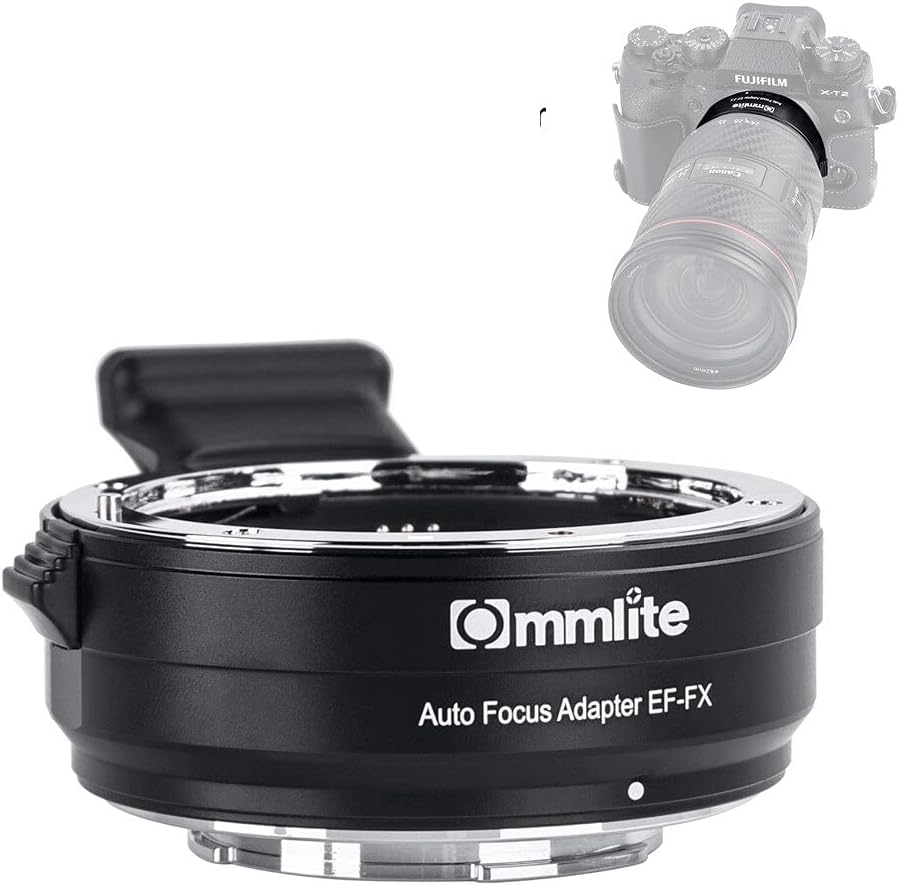 Commlite CM-EF-FX Lens Mount Adapter (Canon EF Mount Lens to Fujifilm X Mount Converter) with Electronic Contacts
