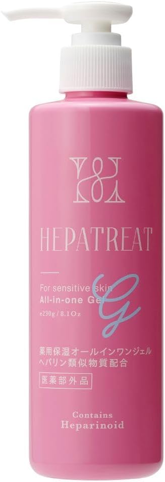 Official Hepatreat Medicated All-in-One Gel, Quasi-Drug, 9.5 fl oz (280 ml), In-house Research, In-house Development, In-house Manufacture, Pump Type, Large Capacity, Heparin Similar Substances, For