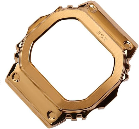 [JUSUTEK] Innovation Watch Case + Band Compatible for G-Shock GW-M5610/M5600/S5600/G-5600/GIX5600/DW-D5600/GLS-5600 Stainless Steel Metal Custom, Men's Watch Replacement Accessories Set, Modify Watch