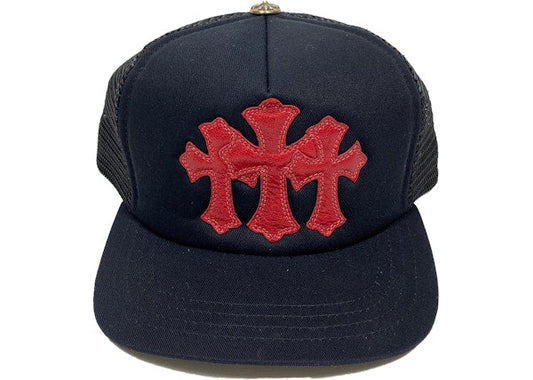 CHROME HEARTS 'RED CROSS' CEMETERY TRUCKER HAT