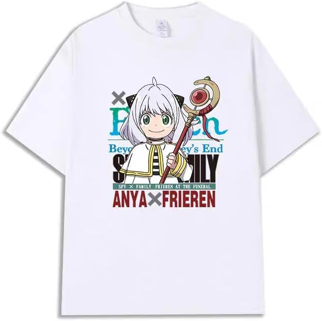 Domp Anime Collaboration with Spy Family Anime Product T-Shirt, Men's, Women's, Cotton, Round Neck, Unisex