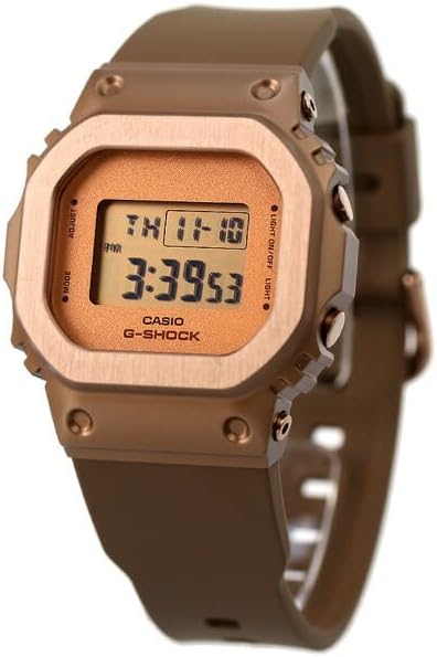 Casio G-Shock GM-S5600BR-5 Digital Quartz Women's Watch, LCD: Pink gold