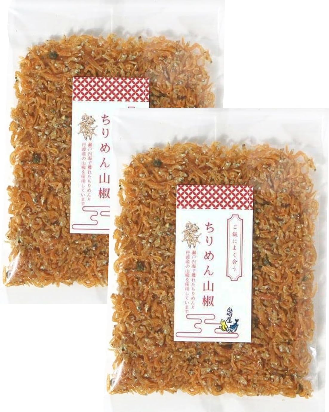 Setouchi Domestic Tsukudani Rice Companion [Crepe Sansho Pepper, 2.8 oz (80 g) x 2 Bags] Rice Ball, Ochazuke Pickled Rice Ball, Yamazakiya Kombu and Bonito Artisans