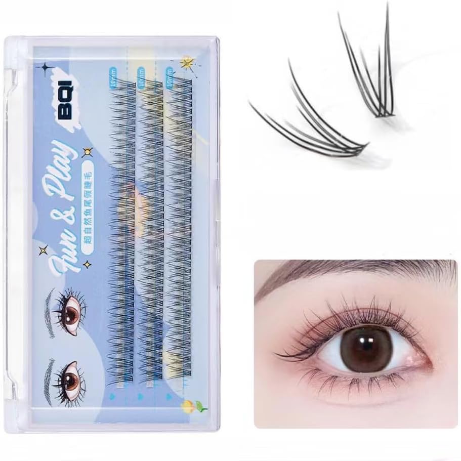False Eyelashes, Natural, Long Lasting, Waterproof, Devil, 3 Types, Matsueku Self, Natural, Popular, DIY False Eyelashes