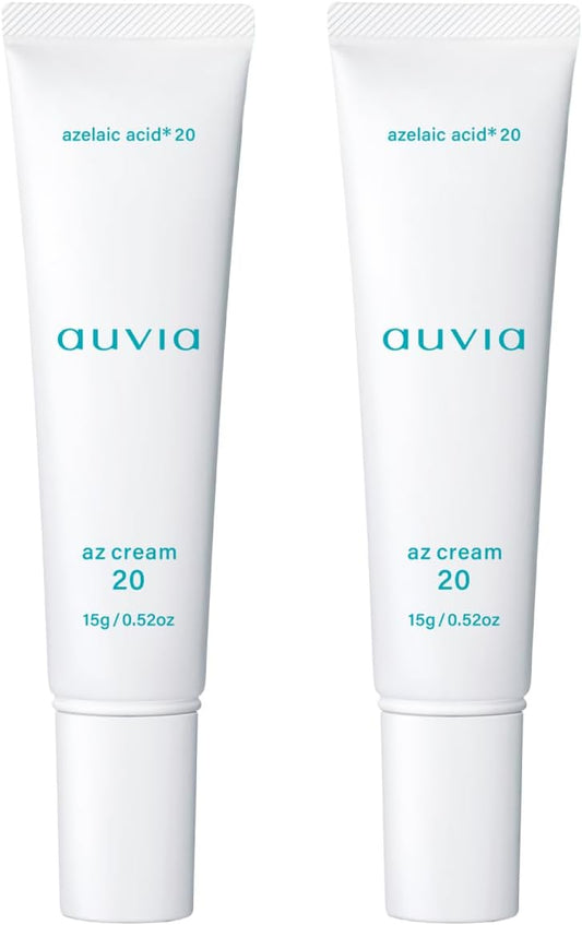 Azelaic Acid 20% Cream High Azelaic Acid Formulation, Rough Skin, Oily Skin, Sebum, Pores, Shiny Sensitive Skin, Glycyrrhizinate, Royal Jelly, 0.7 oz (20 g) (2 Pieces)