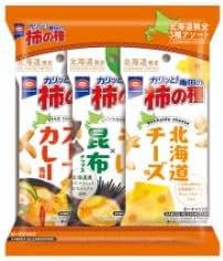 [Hokkaido Limited] Kameda Persimmon Seeds Assortment Set, Hokkaido Airport, Souvenir, Limited Distributor, Confectionery, Popular Gift, Persimmon Seeds