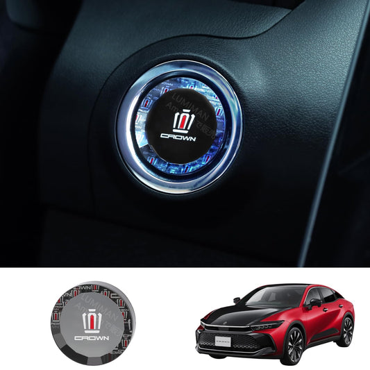 LUMIMAN Toyota Crown CROWN 30 Series Car Push Start Switch Crystal Engine Start Cover Start Button Cover Interior Parts Dress Up Crystal Style Exclusive Design TMIMB-3 Genuine Replacement Japanese