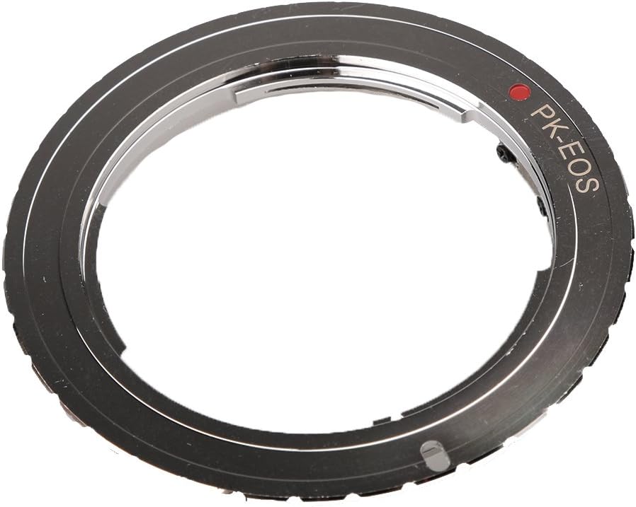 Perfk スムーズ レンズアダプター Pentax K マウントレンズ → Canon EOSカメラ 多機能 実用的