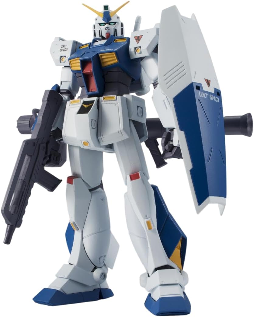 TAMASHII NATIONS Robot Spirits, Mobile Suit Gundam 0080, War in the Pocket, RX-78NT-1, Gundam NT-1 & Chobam Armor Version, A.N.I.M.E. Approx. 4.9 inches (125 mm), ABS & PVC Pre-painted Action Figure