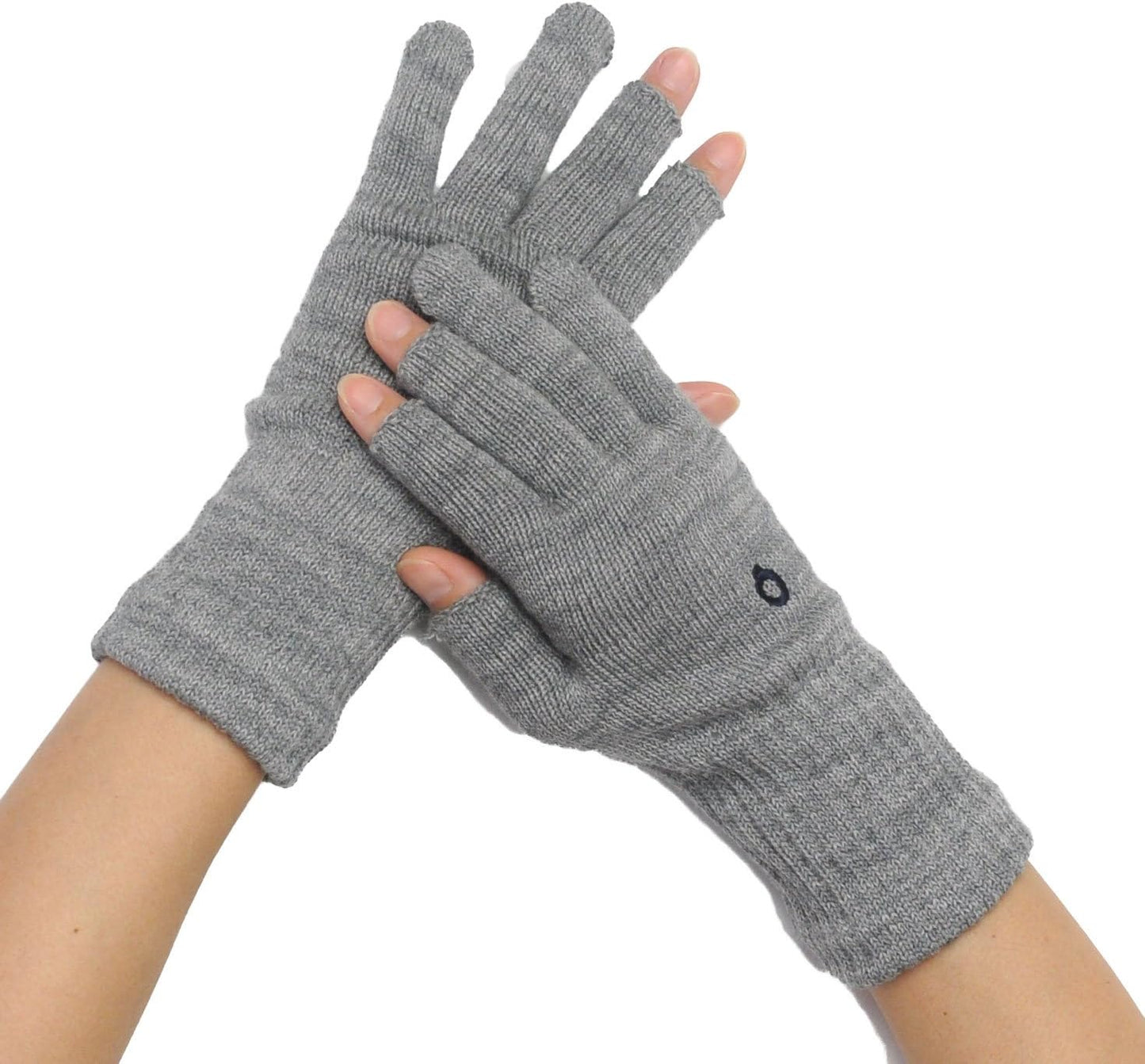 841 Hand Warmer, 3 Fingers, Smartphone Gloves, Fingerless, 3 Fingers, Cotton, Made in Japan