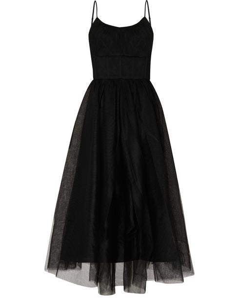 ZIMMERMANN チュール製 コルセットミディ丈ドレス - Image 1