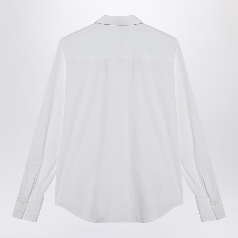 Brunello Cucinelli White Cotton Shirt - Image 1