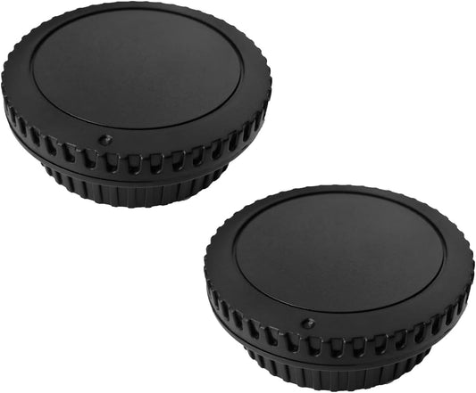 Body Cap and Rear Lens Cap Cover for Canon EOS EF EF-S Mount Camera T7 T6 90D 80D 77D 70D 60D 5D 1DX 5D 7D / 6D Mark II III 200D Rebel SL3 SL2 T8i T7i T6i T6S T5i T5 T4i T3 T2ii T1i [2i ] Set]