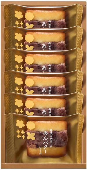 Nakajima Daisodo Tamba Dainagon Adzuki Beans, Butter Cake, Sweets, Baked Confectionery, Gift, Gift, Souvenir, Thank You, Return, Home Celebration, Celebration, Souvenir, Serveir, Sweets (Set of 6)