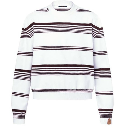 LOUIS VUITTON Striped Knit Pullover - Image 1